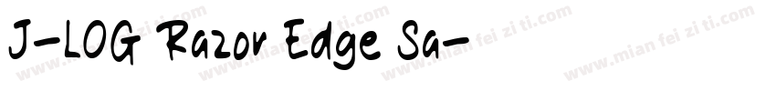 J-LOG Razor Edge Sa字体转换